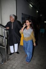 Zoya Akhtar, Javed Akhtar at Ae Dil Hai Mushkil screening on 25th Oct 2016